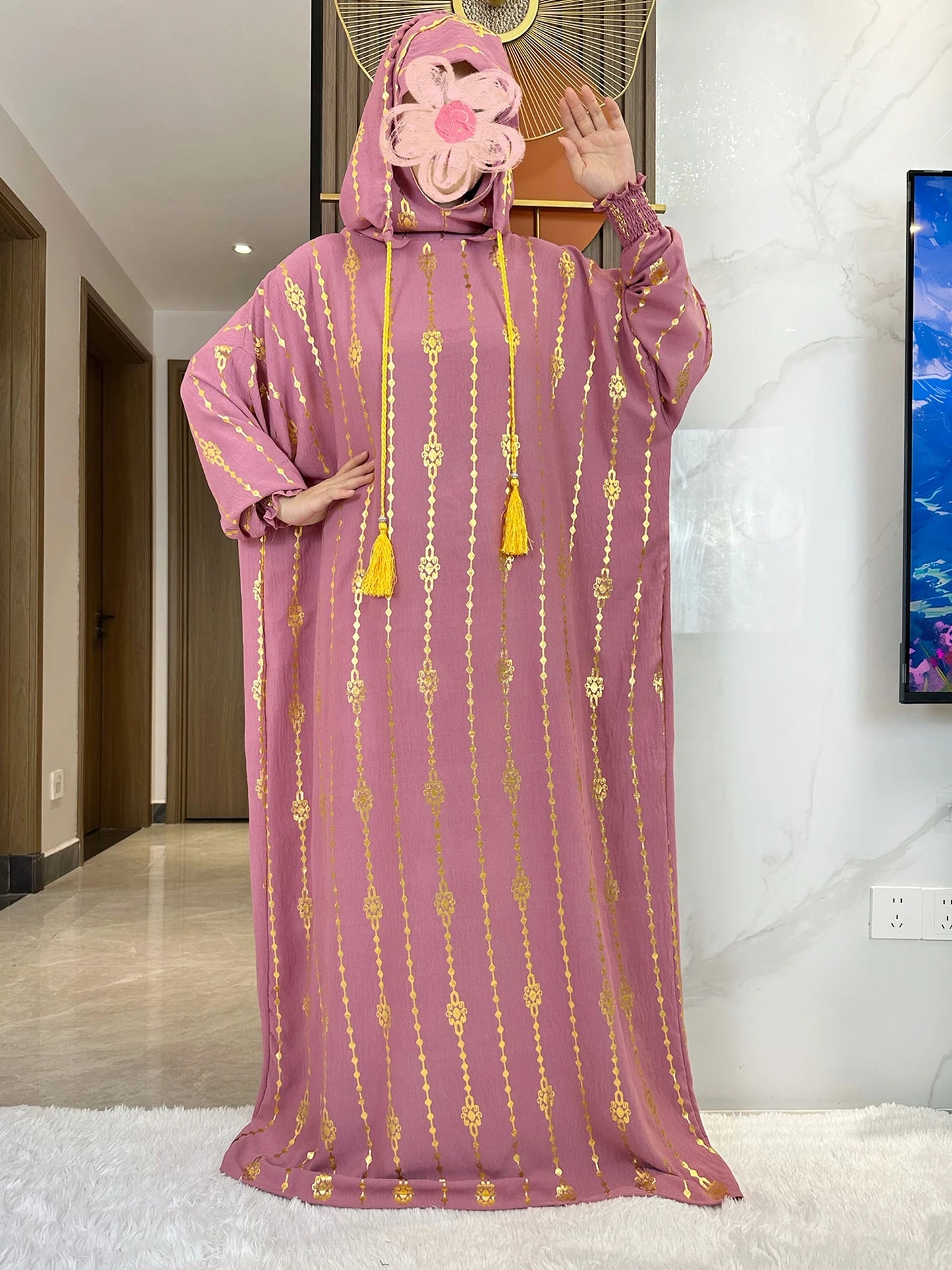 Hijra Muslim Two-Hat Abaya
