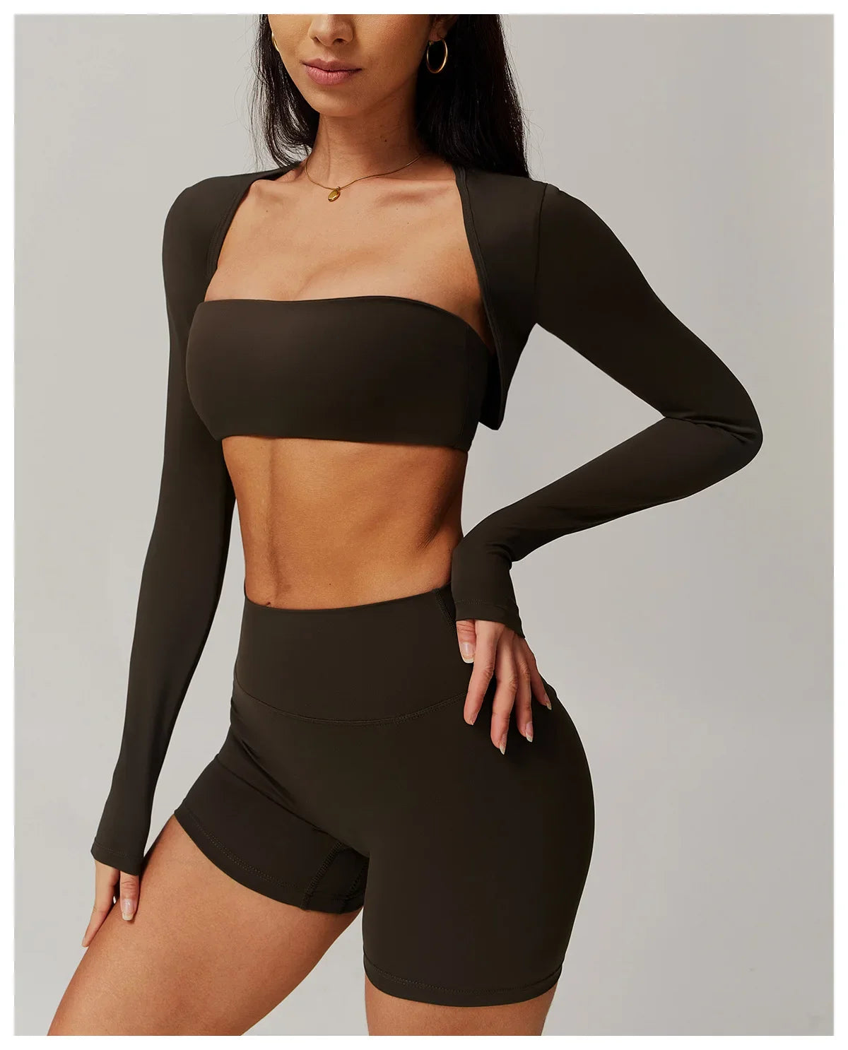 Reema Long Sleeved Yoga  Camisole T-shirt