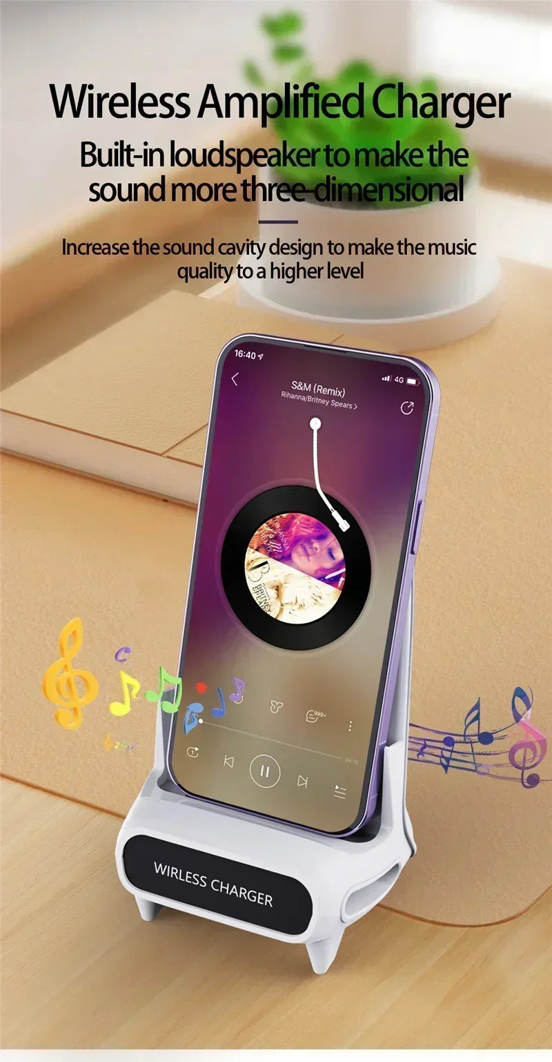 VIKEFON  Phone Holder Wireless Charger