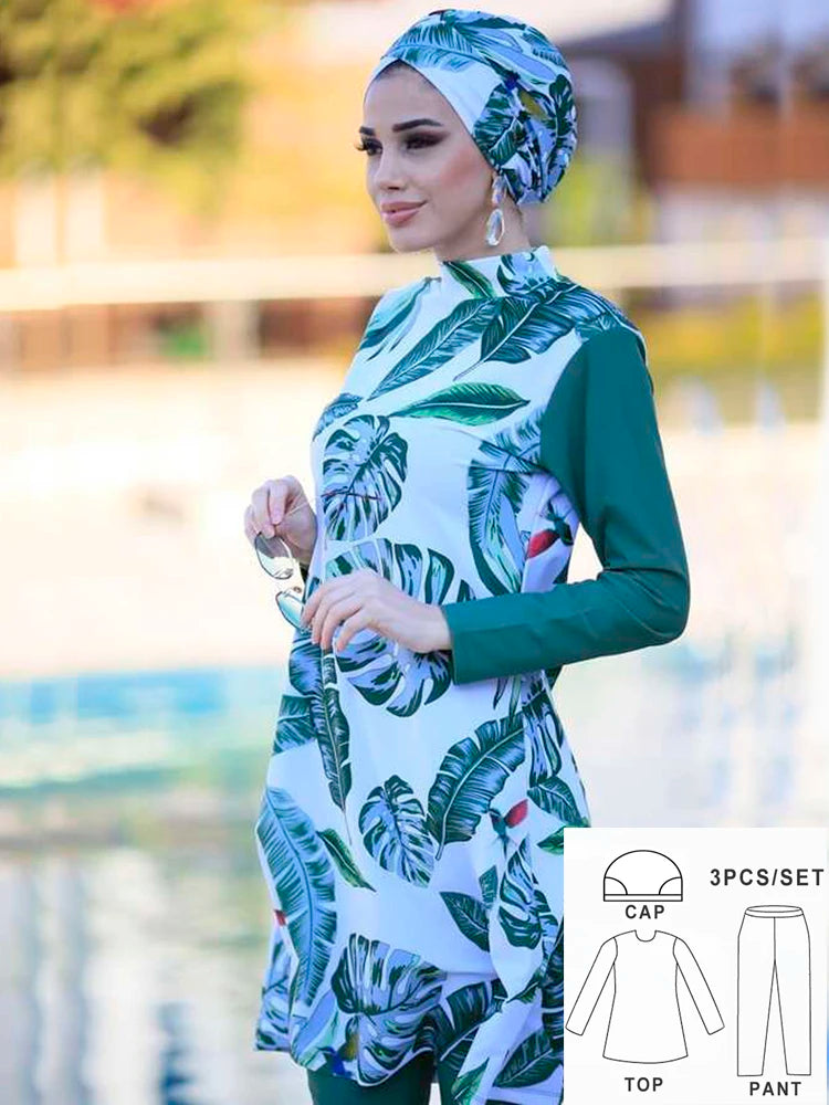 Fattouma Floral Modest Burkini