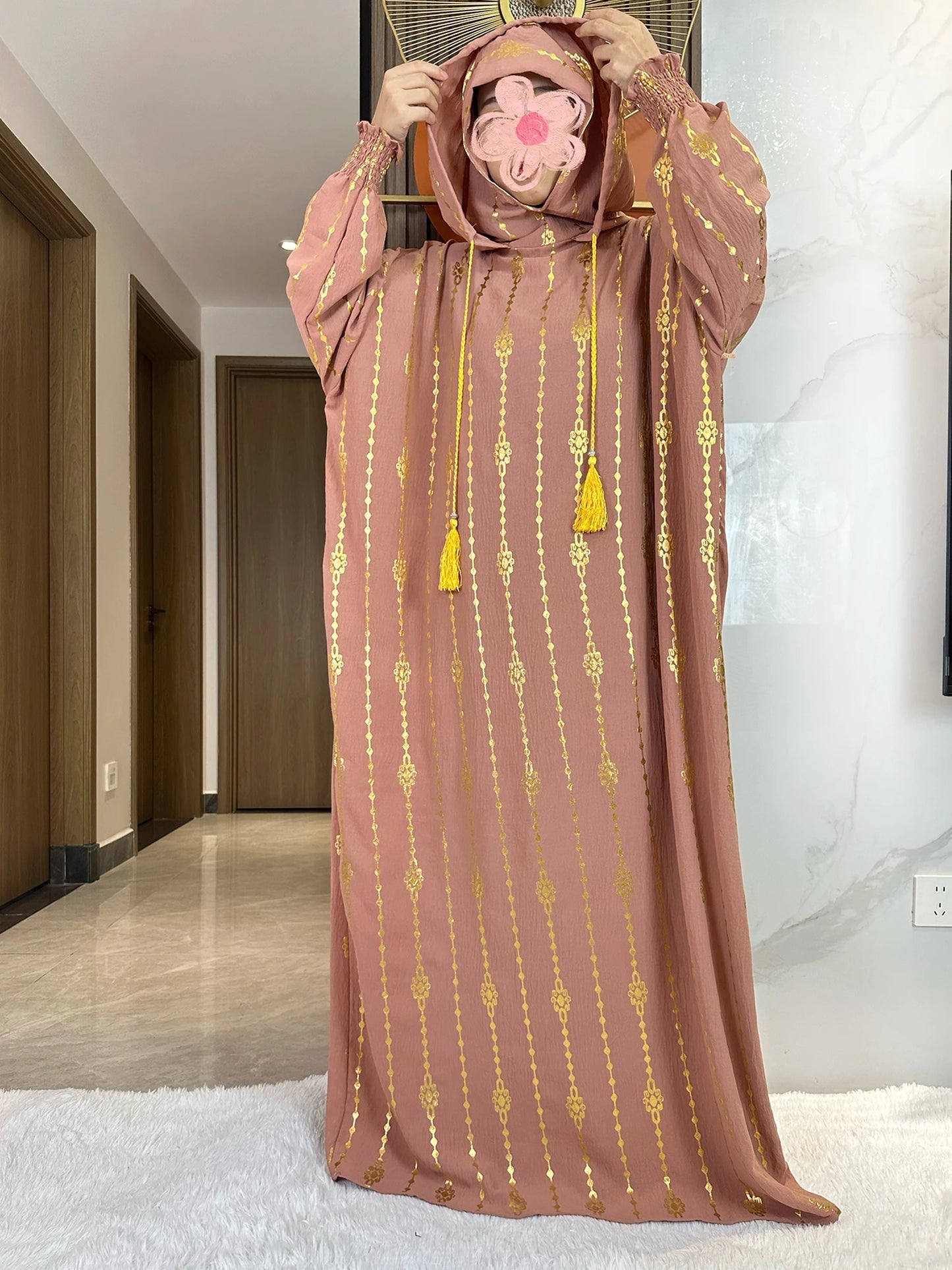 Hijra Muslim Two-Hat Abaya