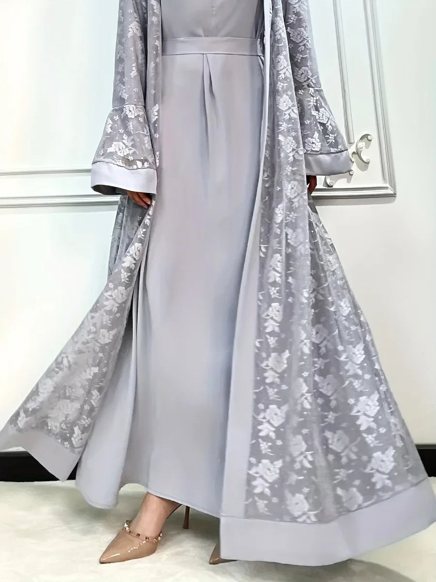 Amara Lace Abaya 2 Piece Set