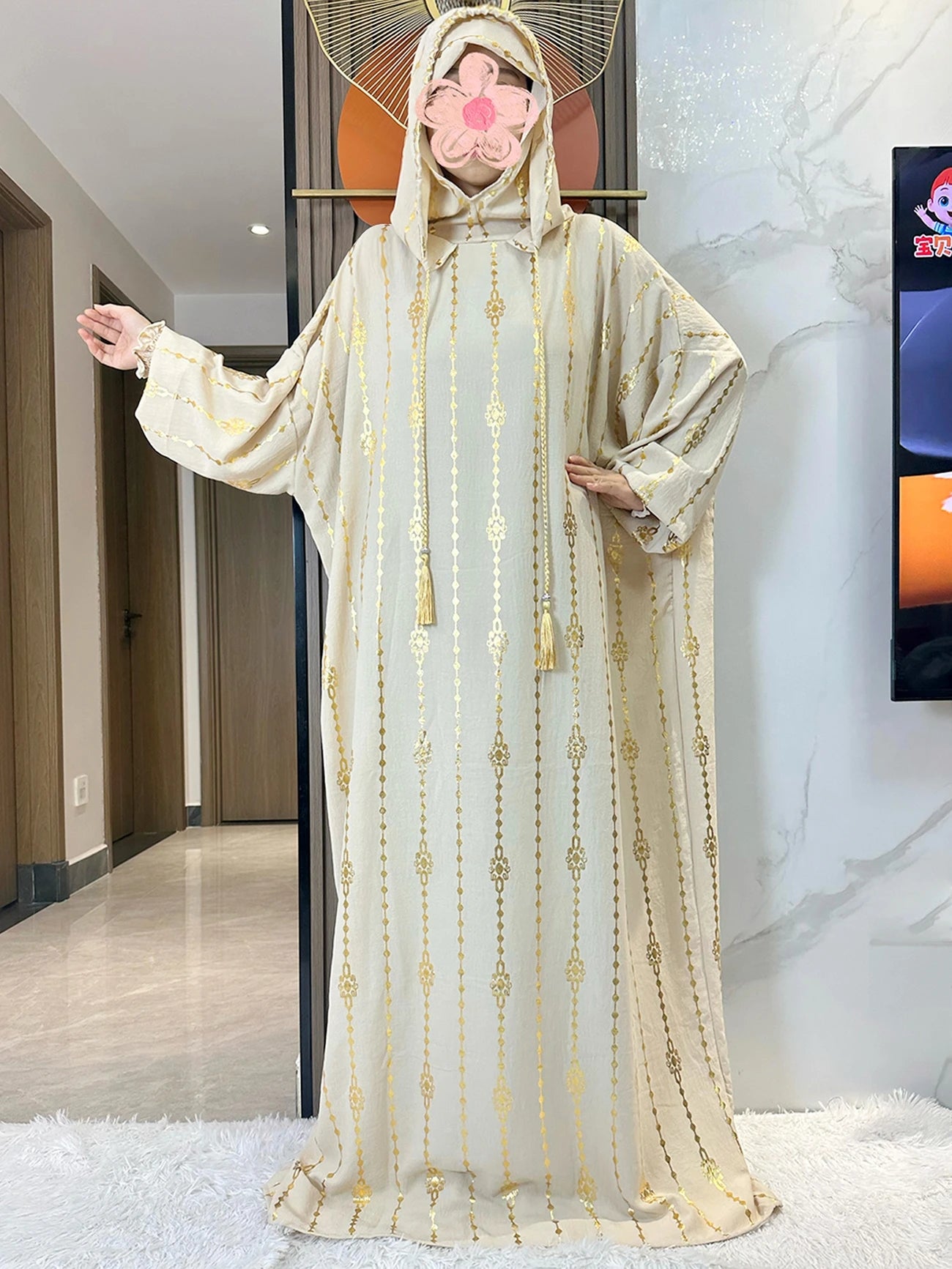 Hijra Muslim Two-Hat Abaya