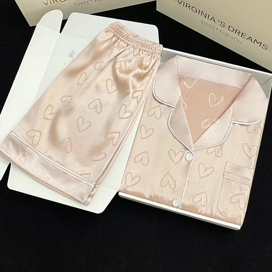 Queen Satin Silk Pajamas