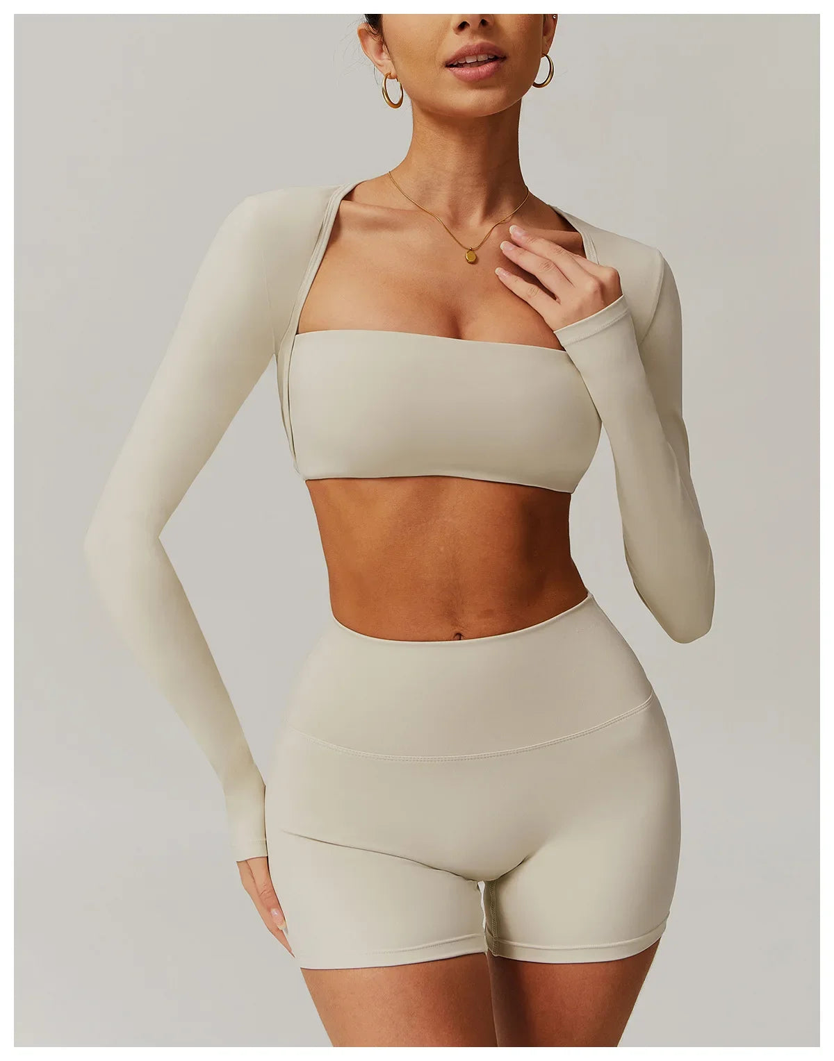 Reema Long Sleeved Yoga  Camisole T-shirt