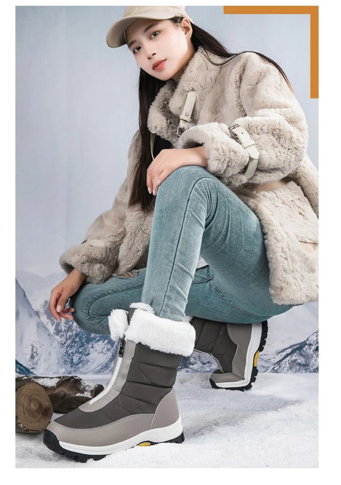 Lamis Plush Snow ZIP Boots