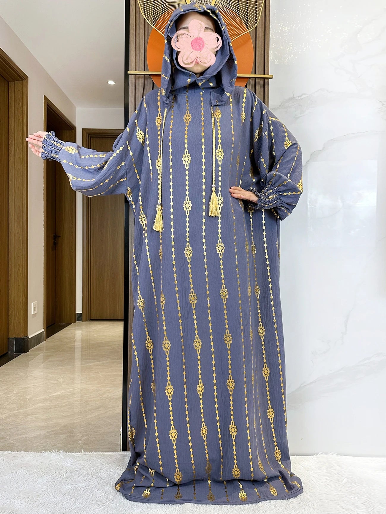 Hijra Muslim Two-Hat Abaya