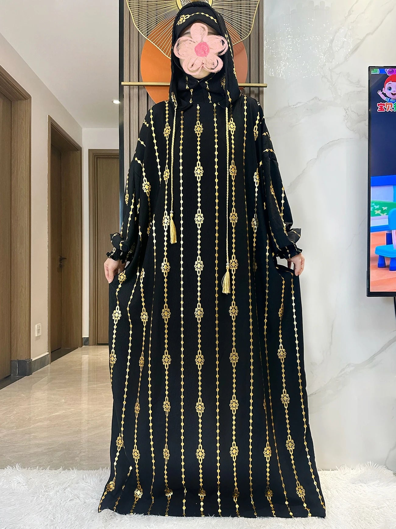 Hijra Muslim Two-Hat Abaya