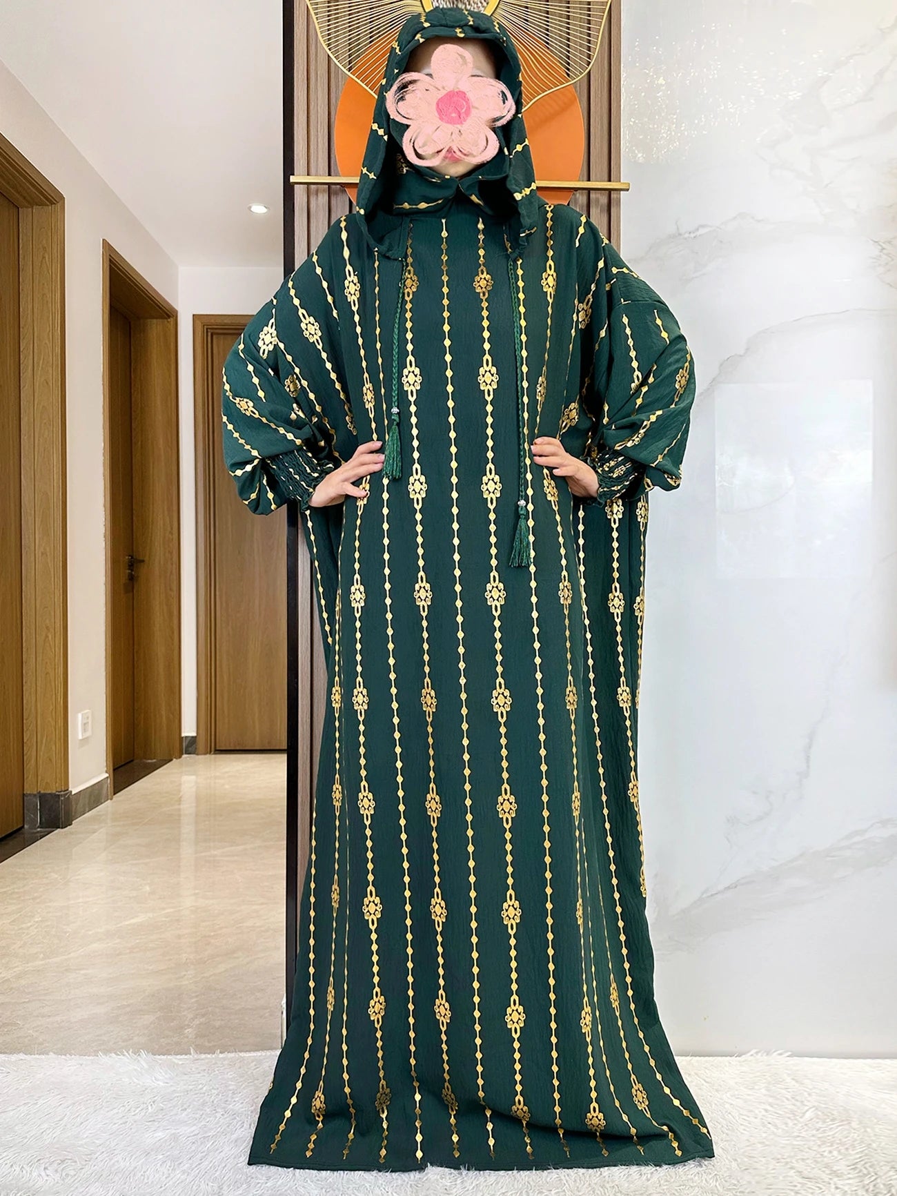 Hijra Muslim Two-Hat Abaya