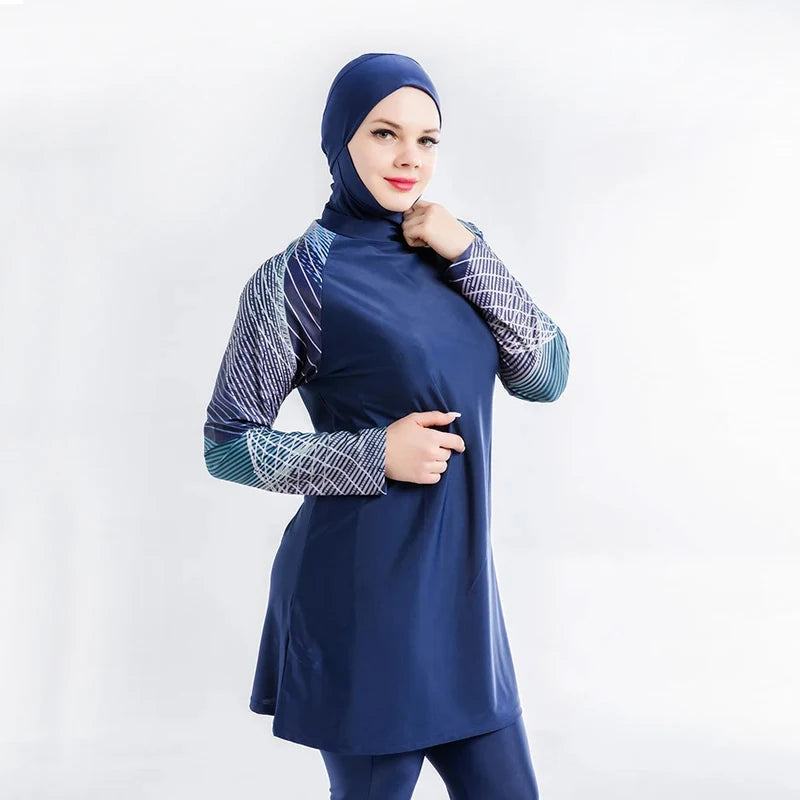 Emanna 3PCS/Set Plus Size Burkini