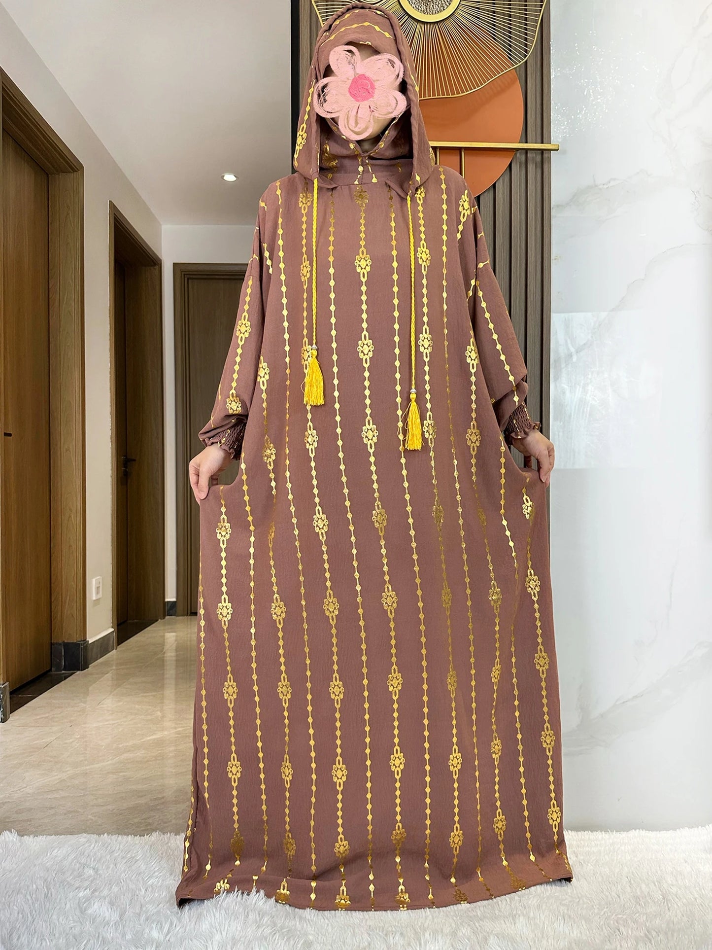 Hijra Muslim Two-Hat Abaya