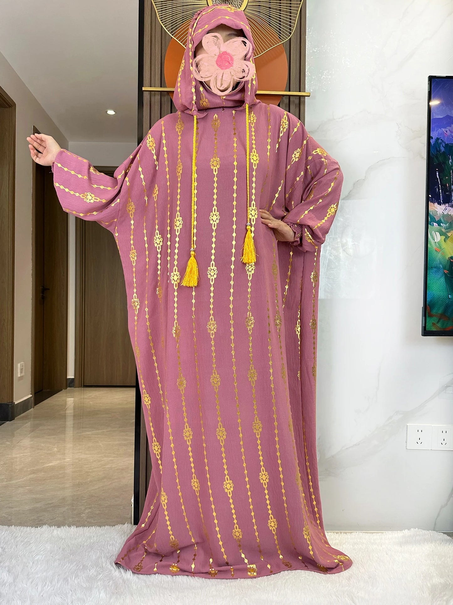 Hijra Muslim Two-Hat Abaya