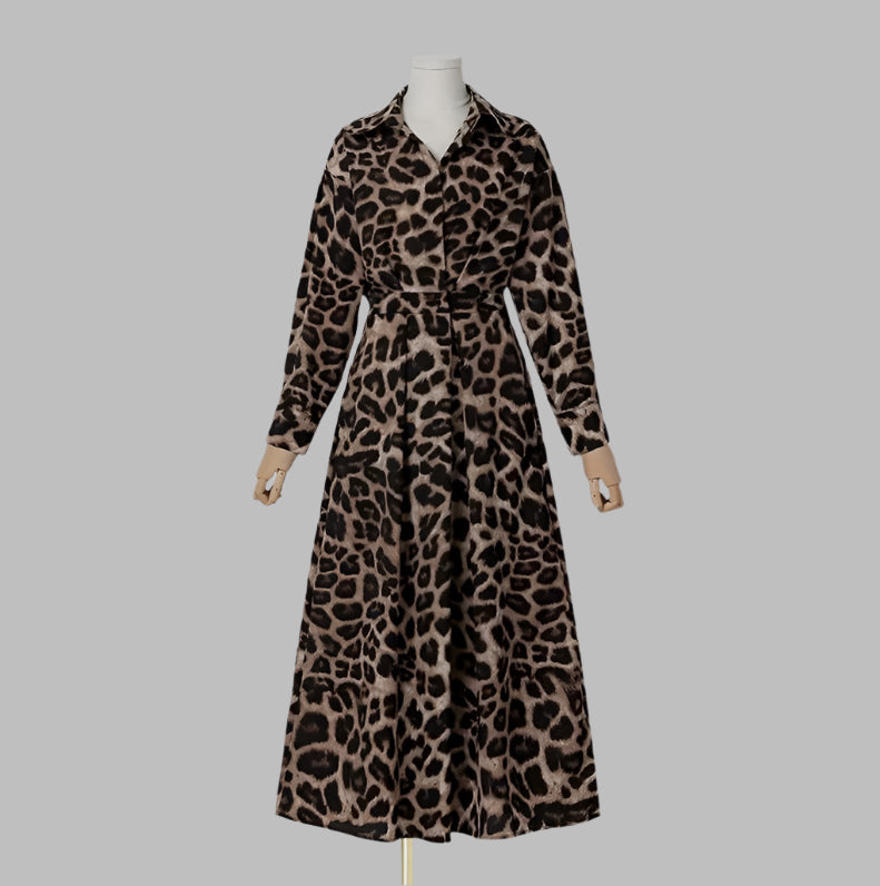 ZMEENNA Fashion Leopard Print Dress