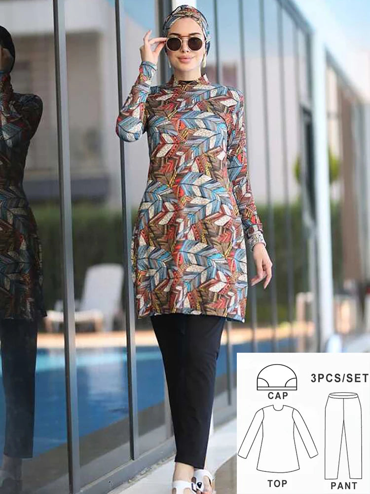 Fattouma Floral Modest Burkini