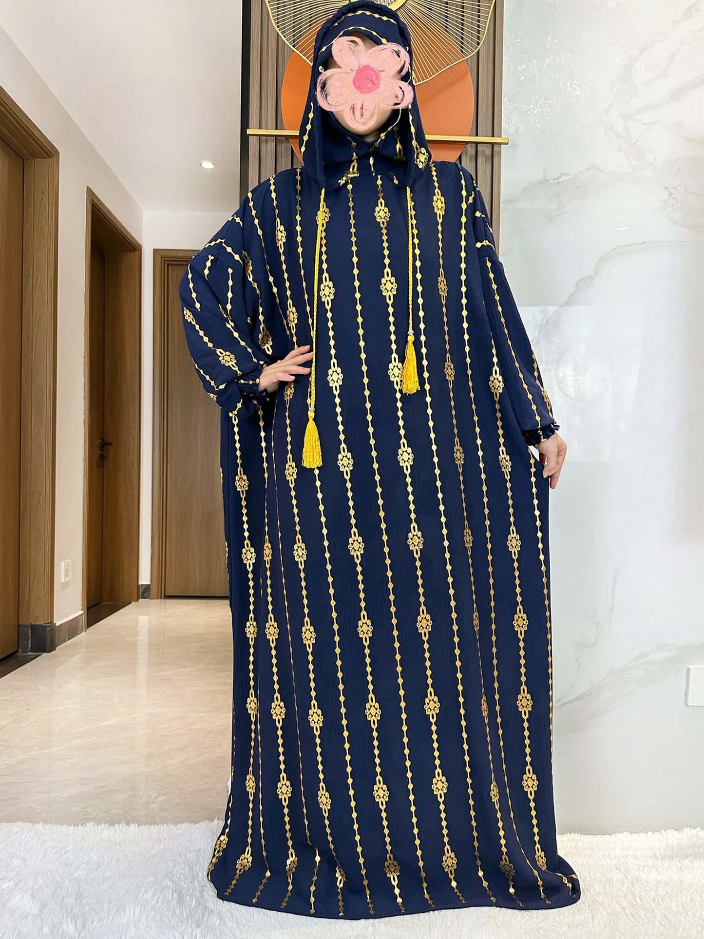 Hijra Muslim Two-Hat Abaya