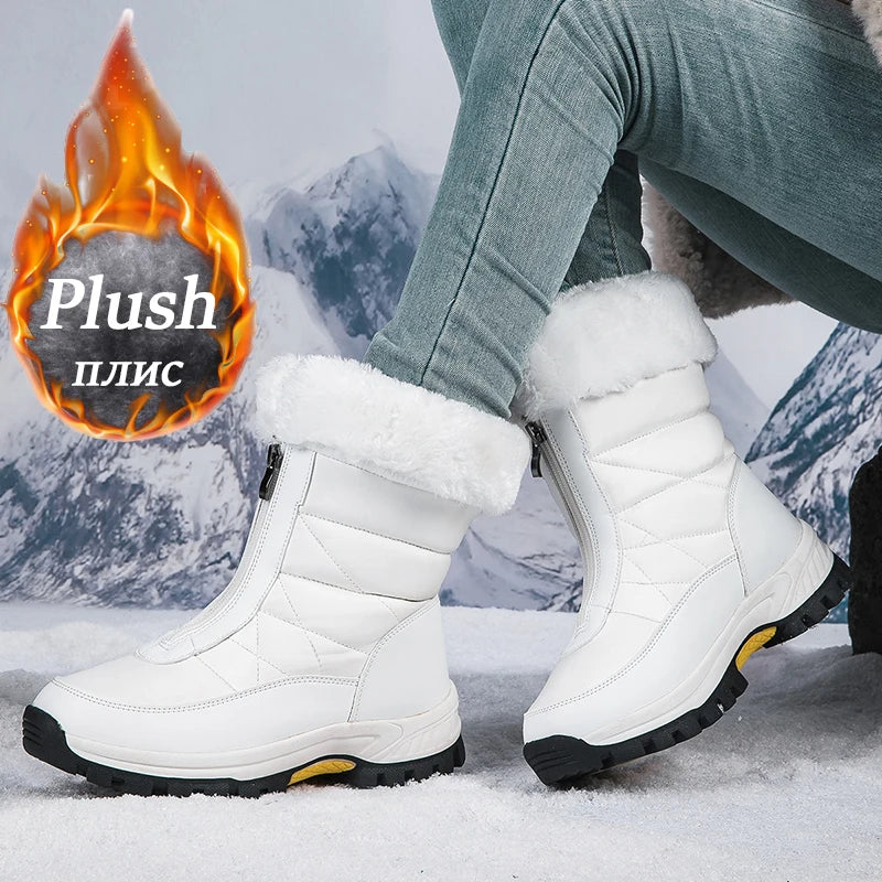 Lamis Plush Snow ZIP Boots