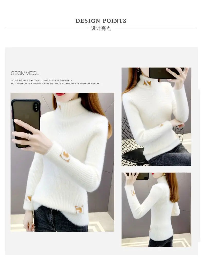 Merihan High Collar Pullover Sweater