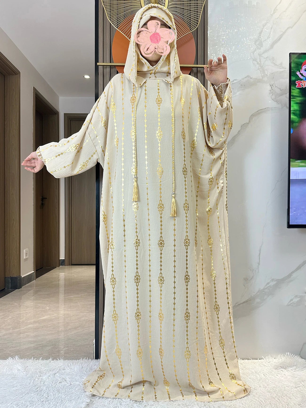 Hijra Muslim Two-Hat Abaya
