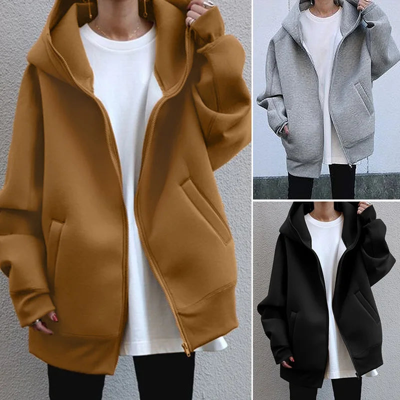 Shahinaz Hoodies Coat