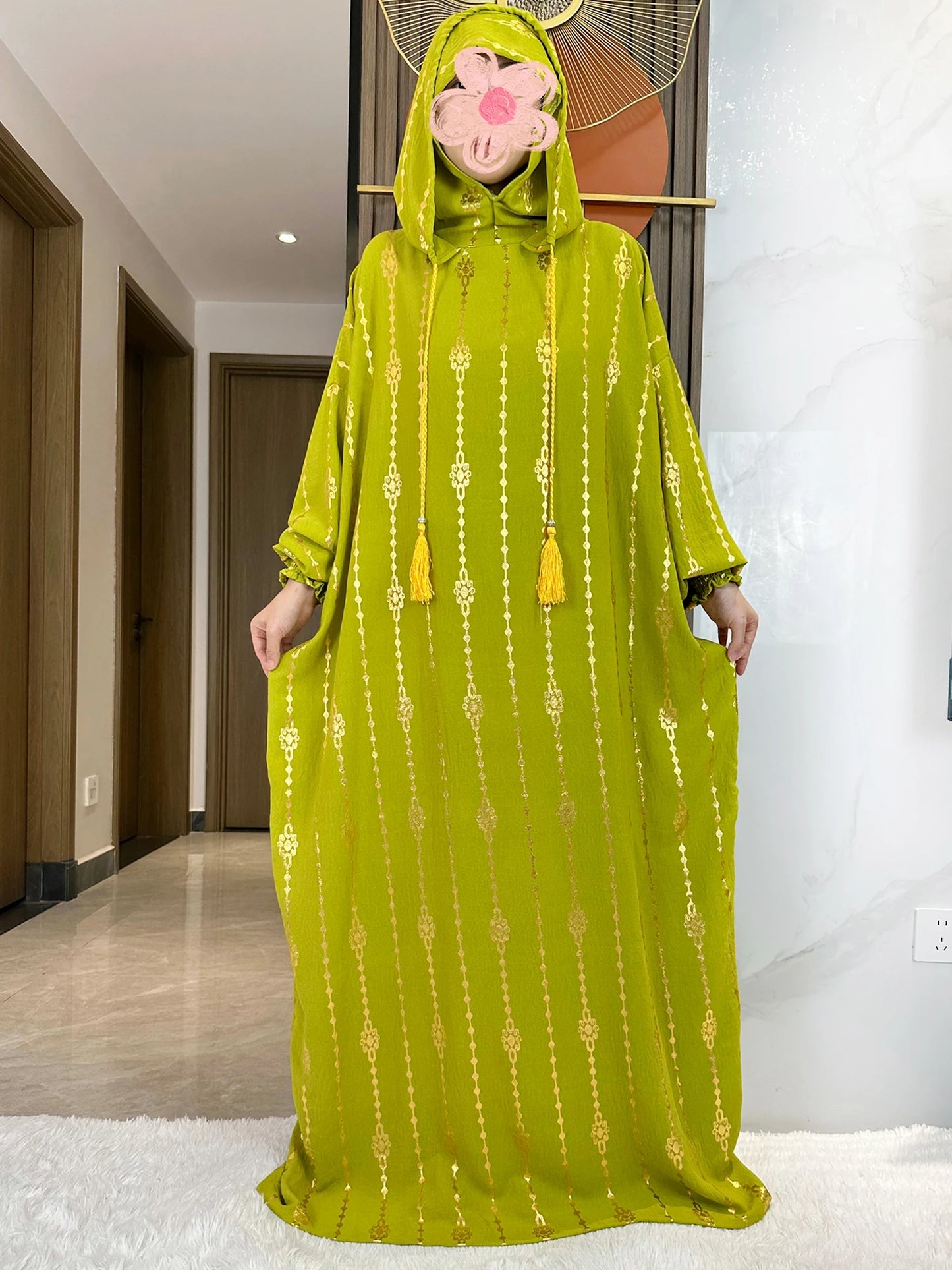 Hijra Muslim Two-Hat Abaya