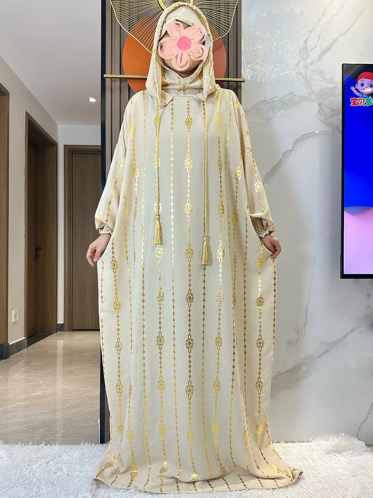 Hijra Muslim Two-Hat Abaya