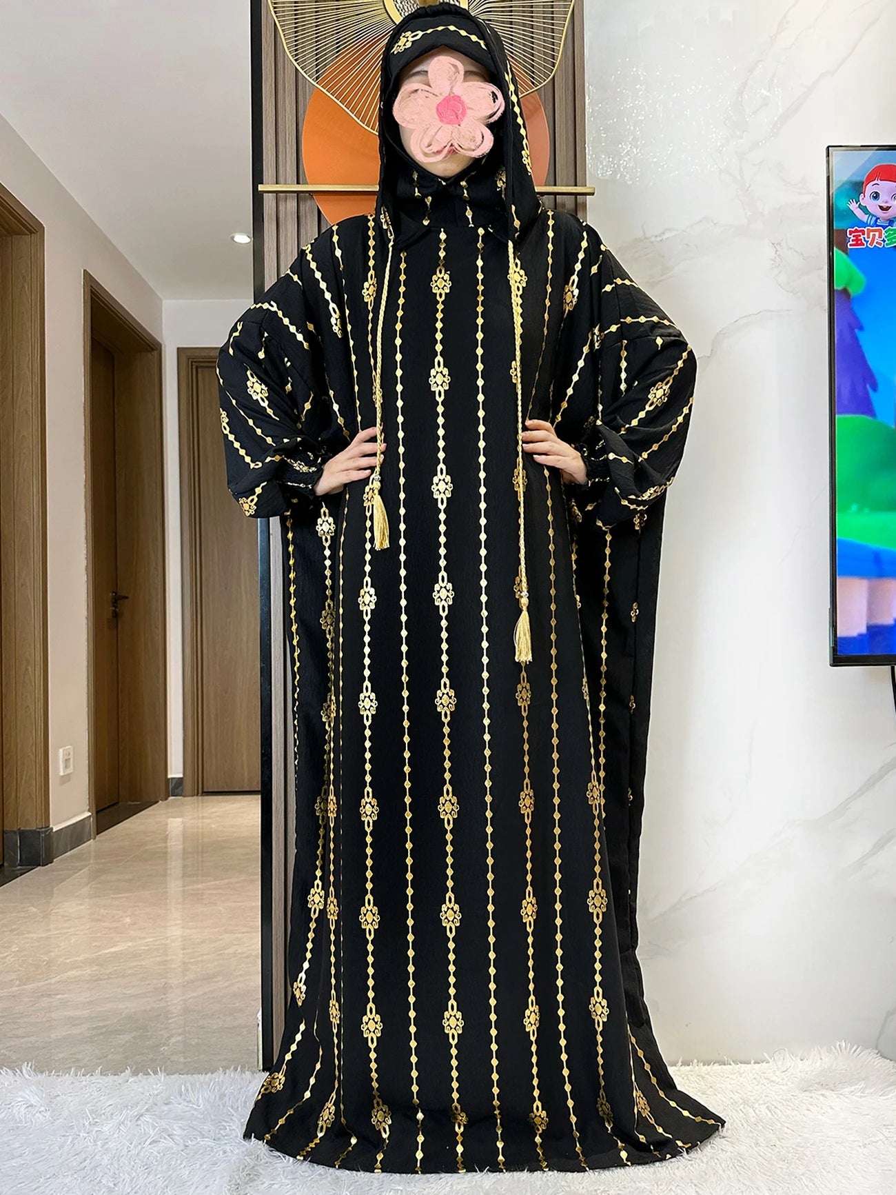 Hijra Muslim Two-Hat Abaya