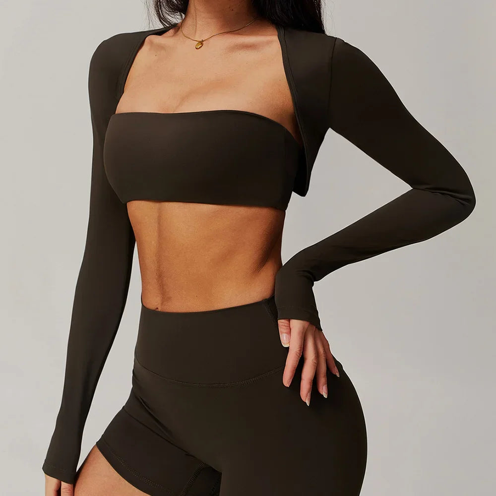 Reema Long Sleeved Yoga  Camisole T-shirt