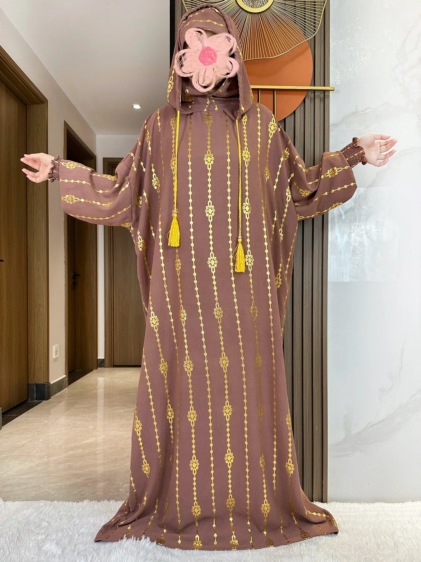 Hijra Muslim Two-Hat Abaya