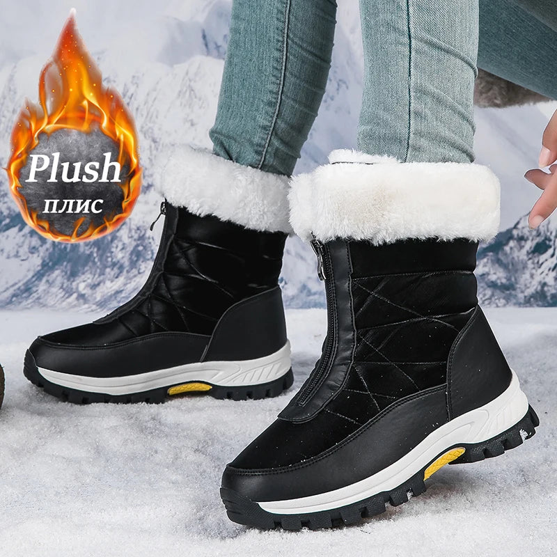 Lamis Plush Snow ZIP Boots