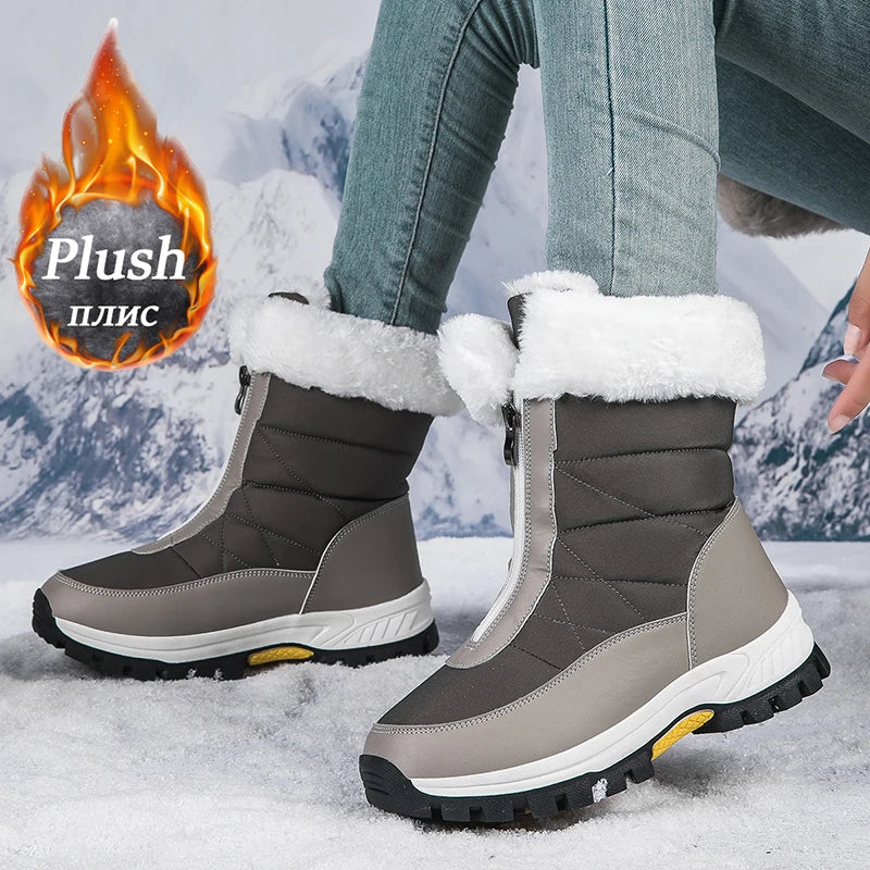 Lamis Plush Snow ZIP Boots