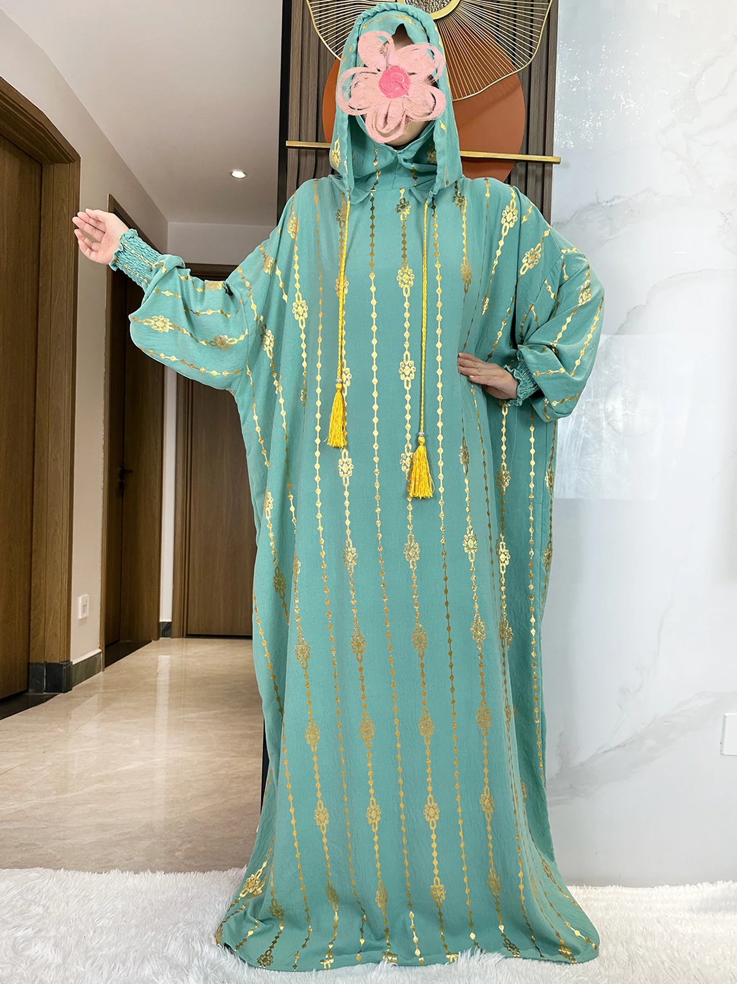 Hijra Muslim Two-Hat Abaya