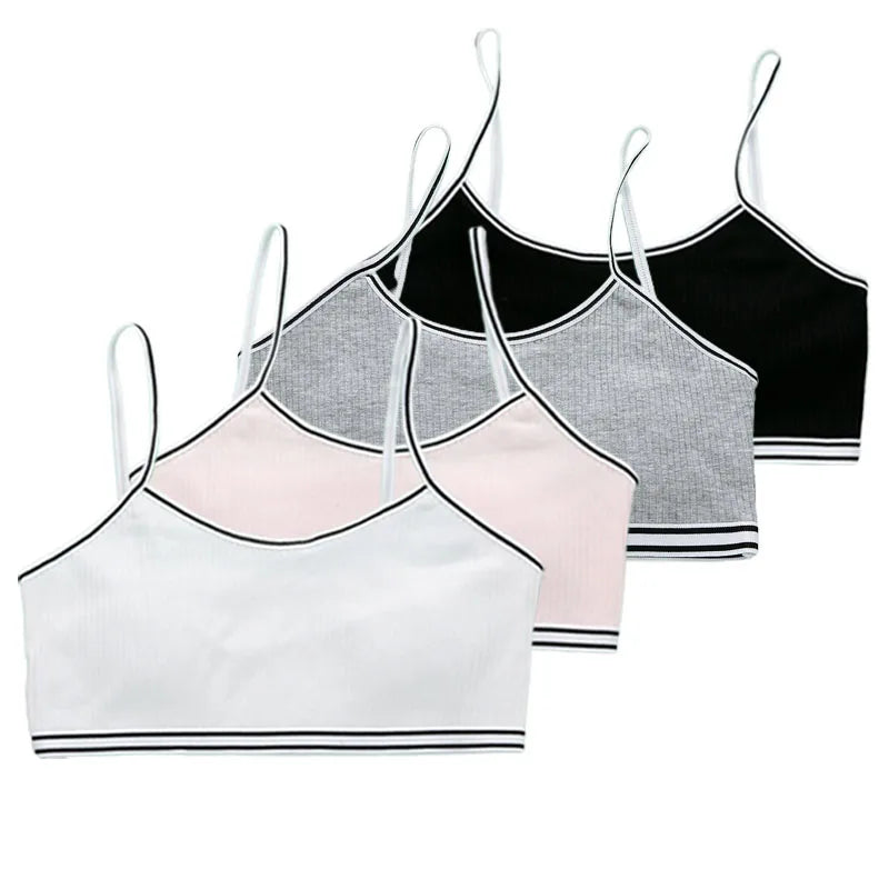 4 Pcs/Lot Teen Girl Sports Bra