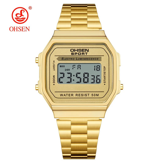 Luxury Gold Ladies Sport Watch