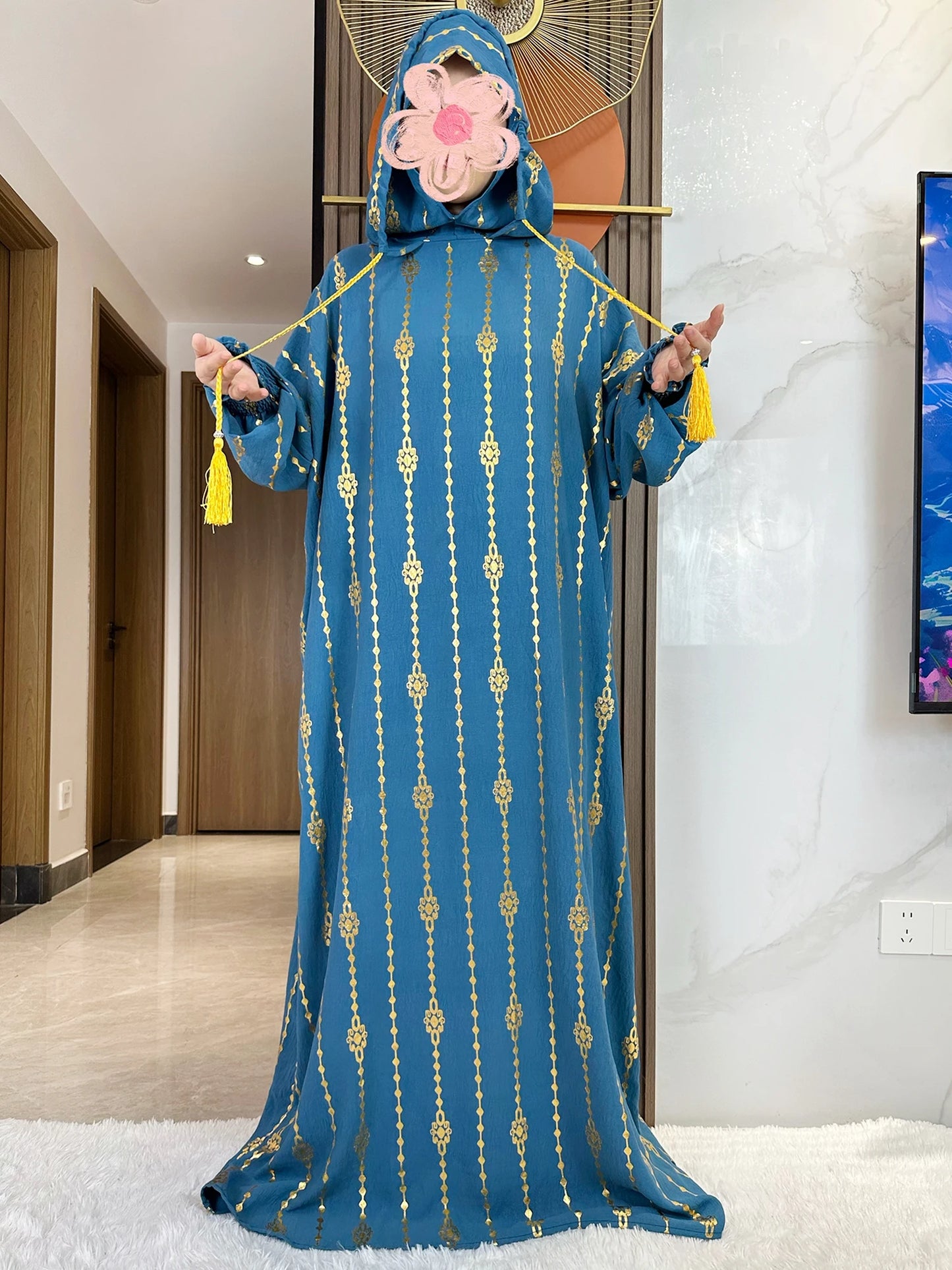 Hijra Muslim Two-Hat Abaya