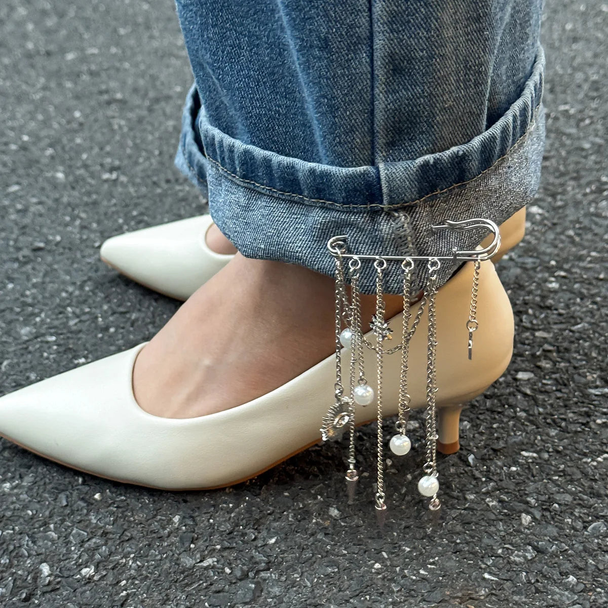 Fashion Evil Eye Pearl Brooch