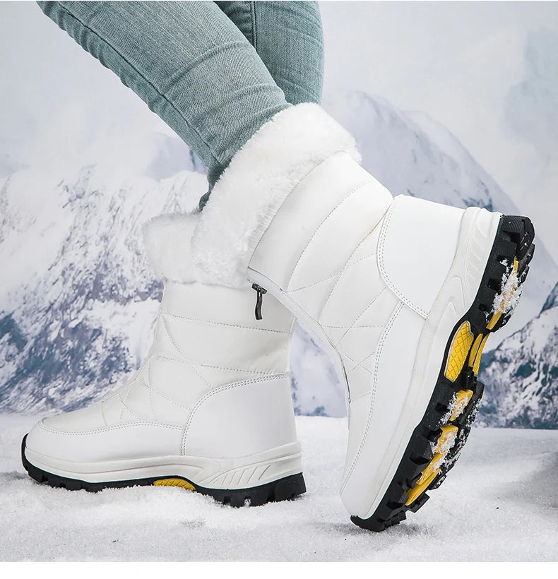 Lamis Plush Snow ZIP Boots