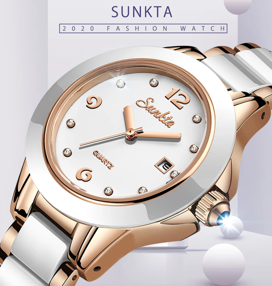 Lige Rose Gold Bracelet Watches