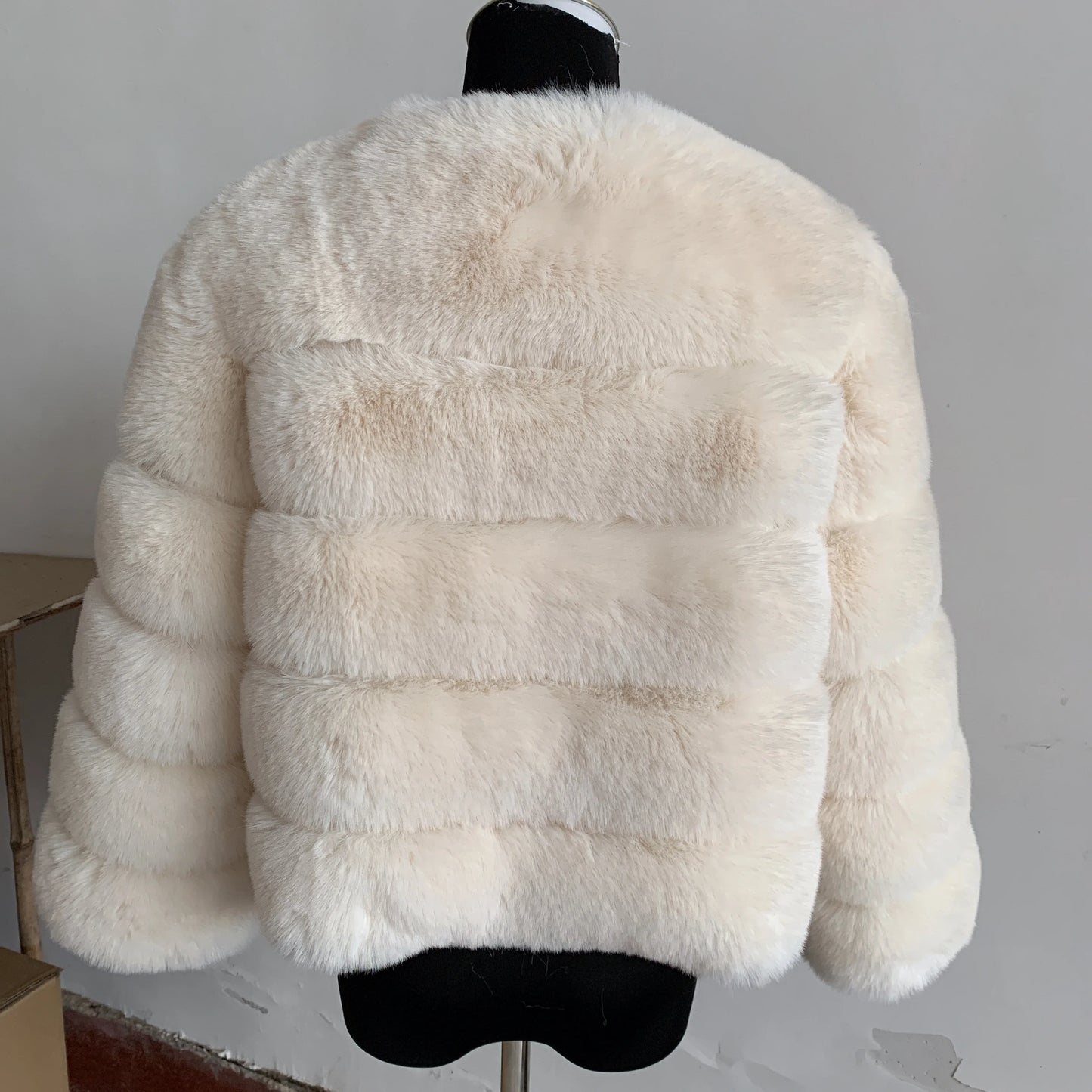 fox fur fluffy jacket