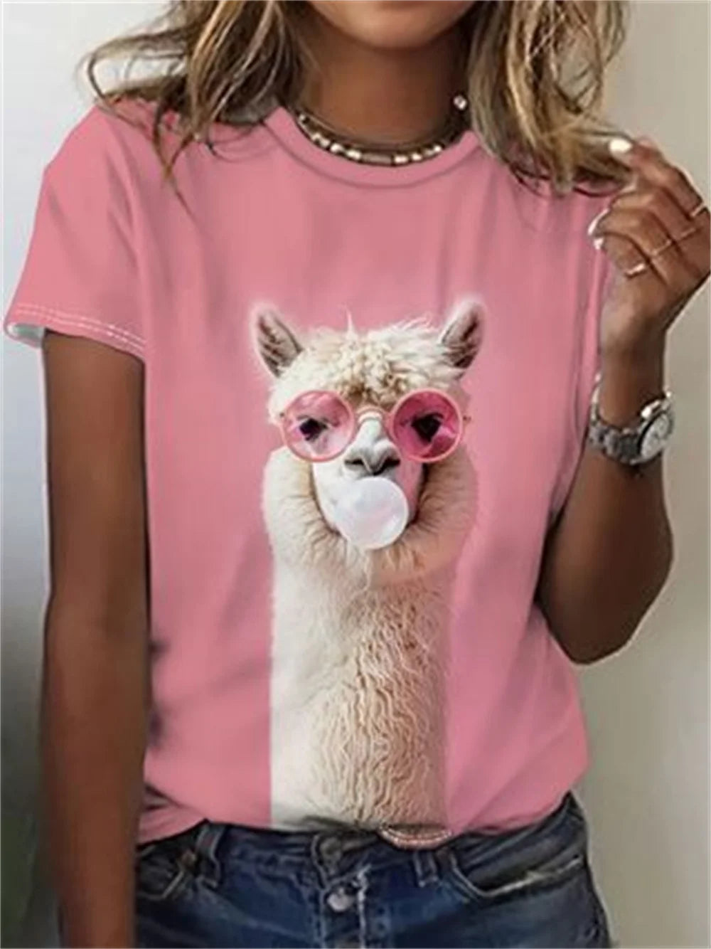 Cute Cat Dog Women's T-Shirts