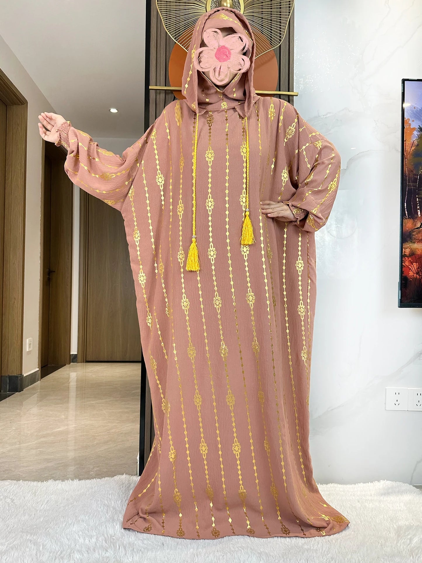 Hijra Muslim Two-Hat Abaya