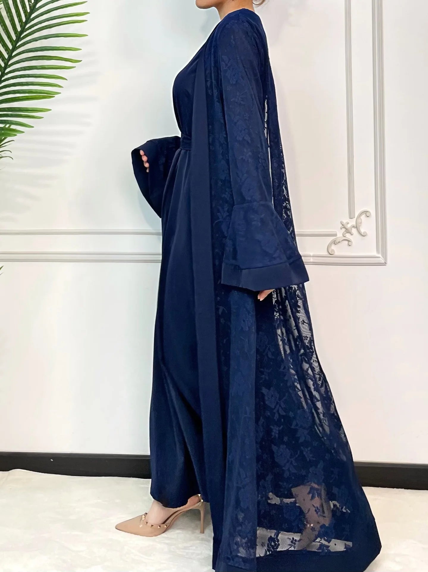 Amara Lace Abaya 2 Piece Set