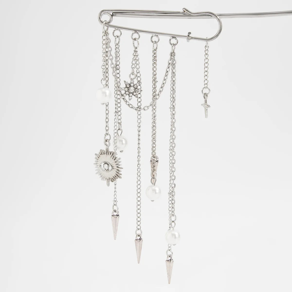 Fashion Evil Eye Pearl Brooch