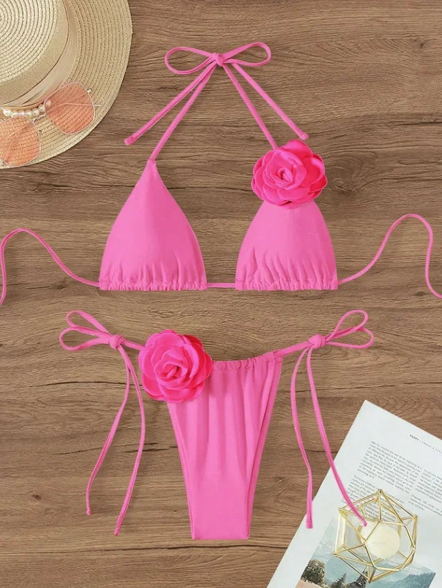 Rosa Sexy Bikini Set