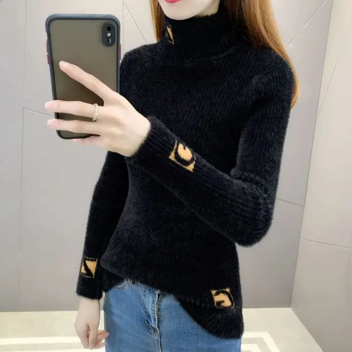 Merihan High Collar Pullover Sweater