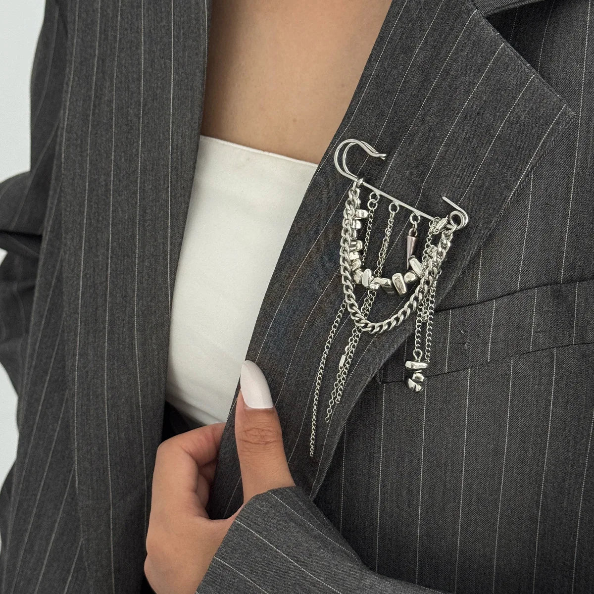 Fashion Evil Eye Pearl Brooch