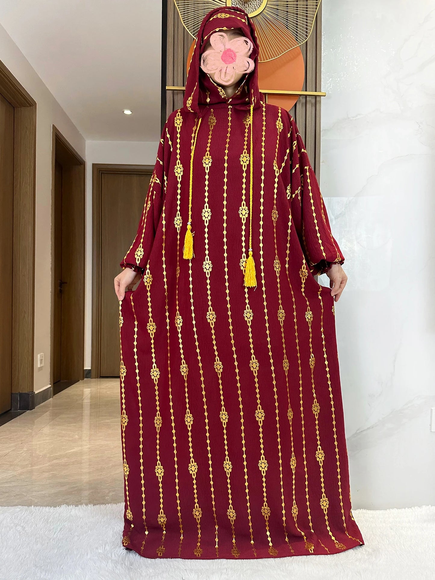 Hijra Muslim Two-Hat Abaya