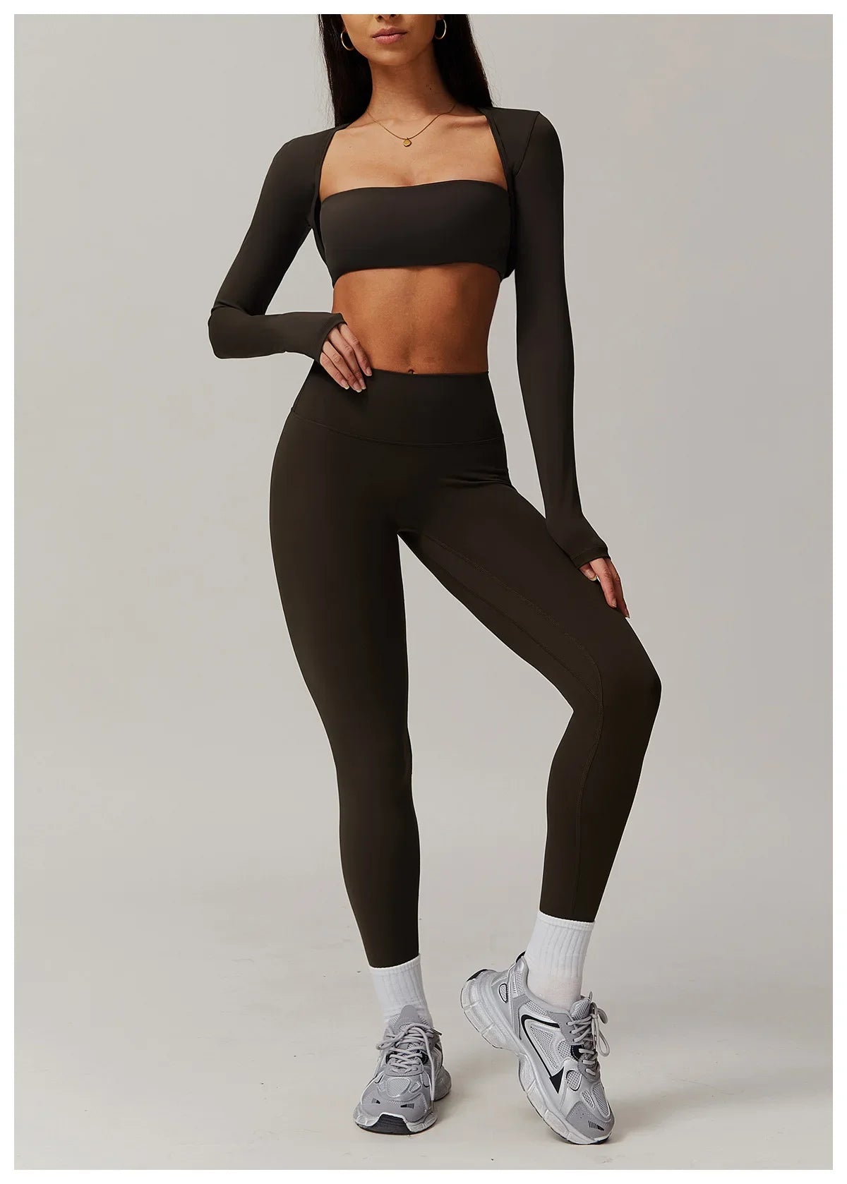 Reema Long Sleeved Yoga  Camisole T-shirt