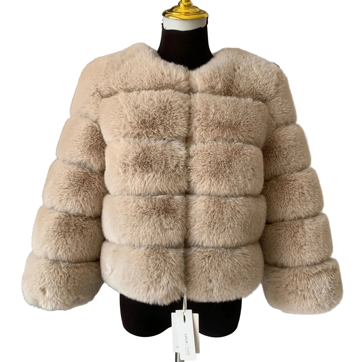 fox fur fluffy jacket