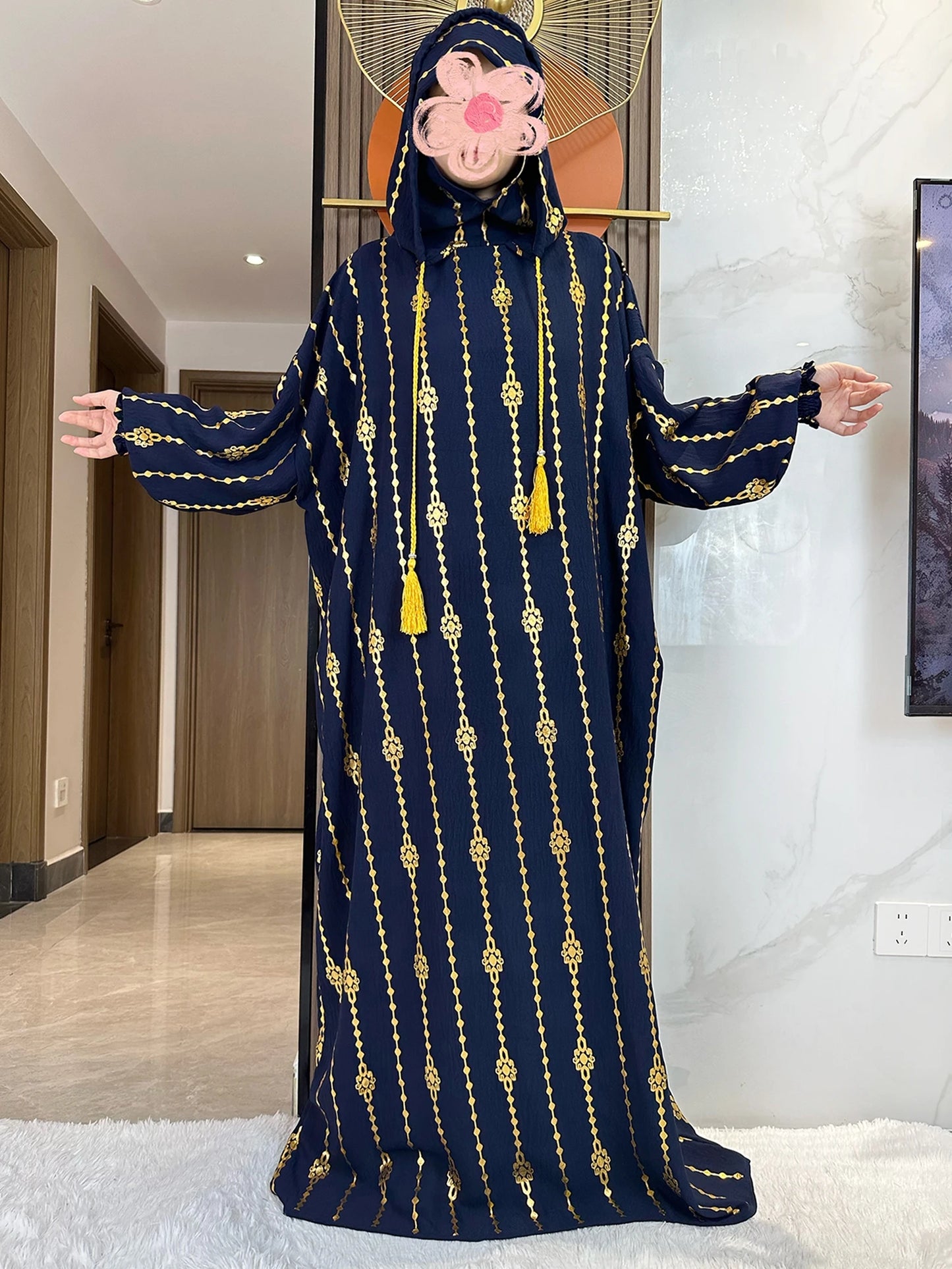 Hijra Muslim Two-Hat Abaya