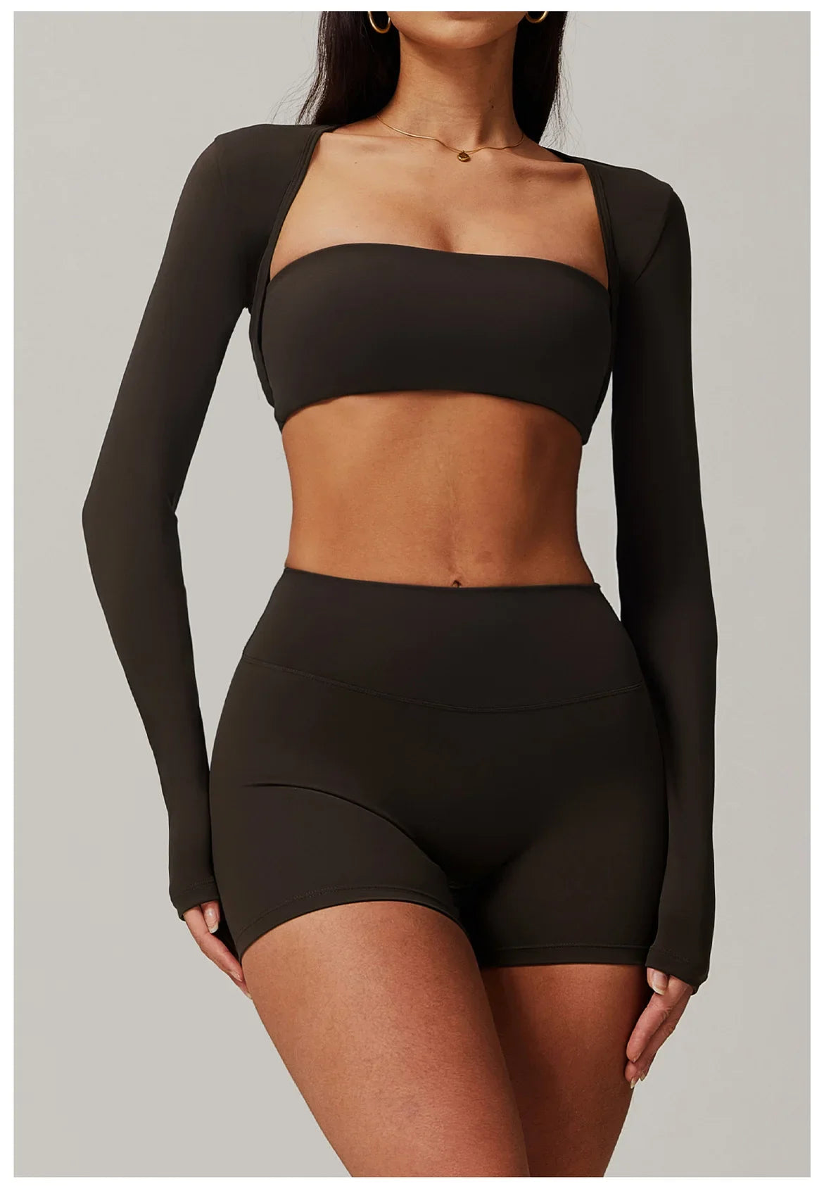 Reema Long Sleeved Yoga  Camisole T-shirt